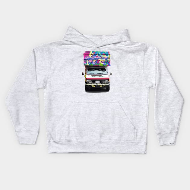 Moving Graffiti #14 Kids Hoodie by PandaSex